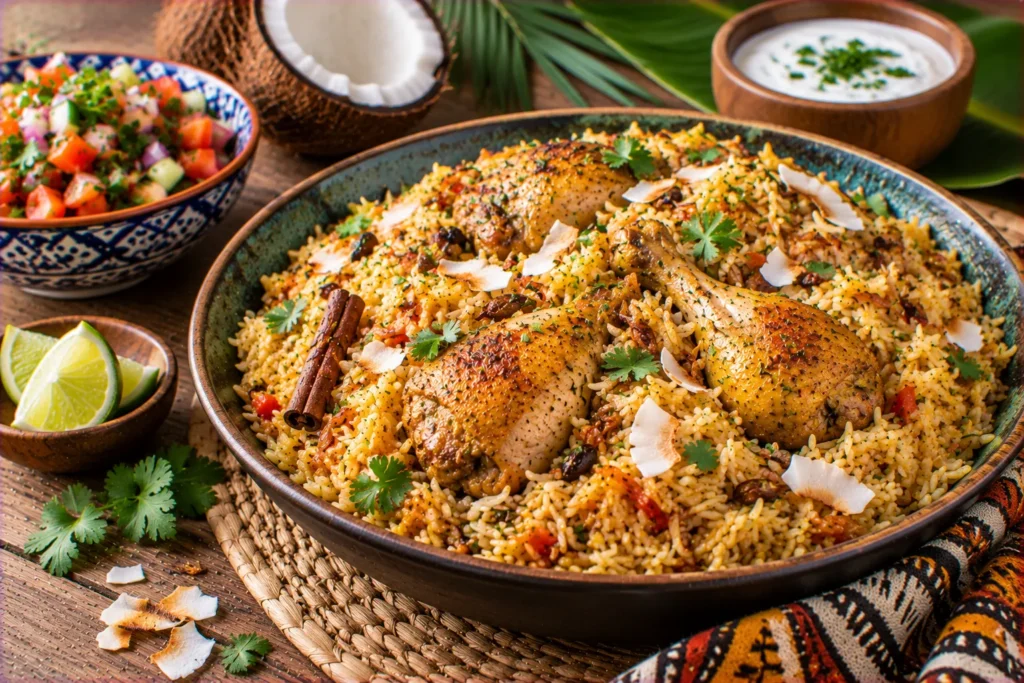 Swahili Coconut Chicken Pilau