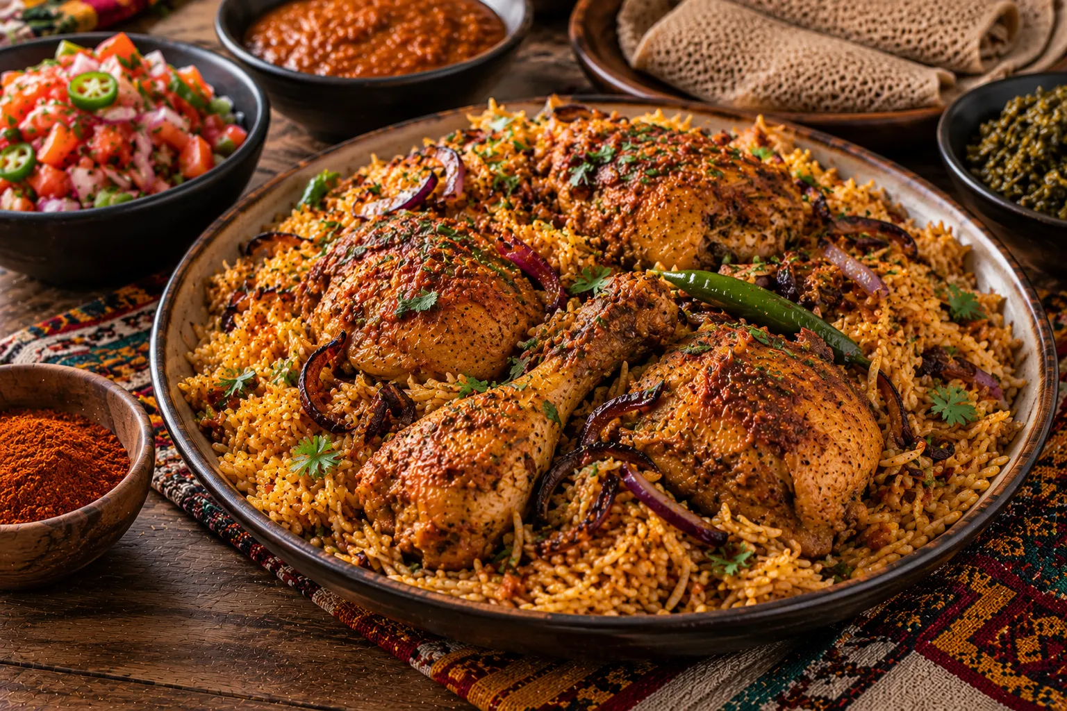 Ethiopian Spiced Chicken Rice