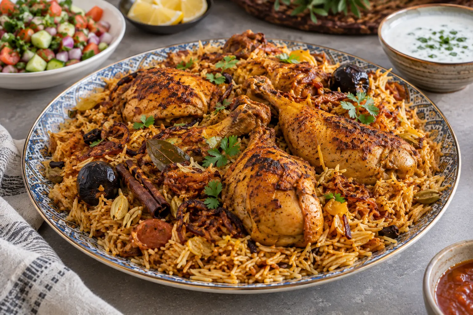 Kuwaiti Chicken Machboos
