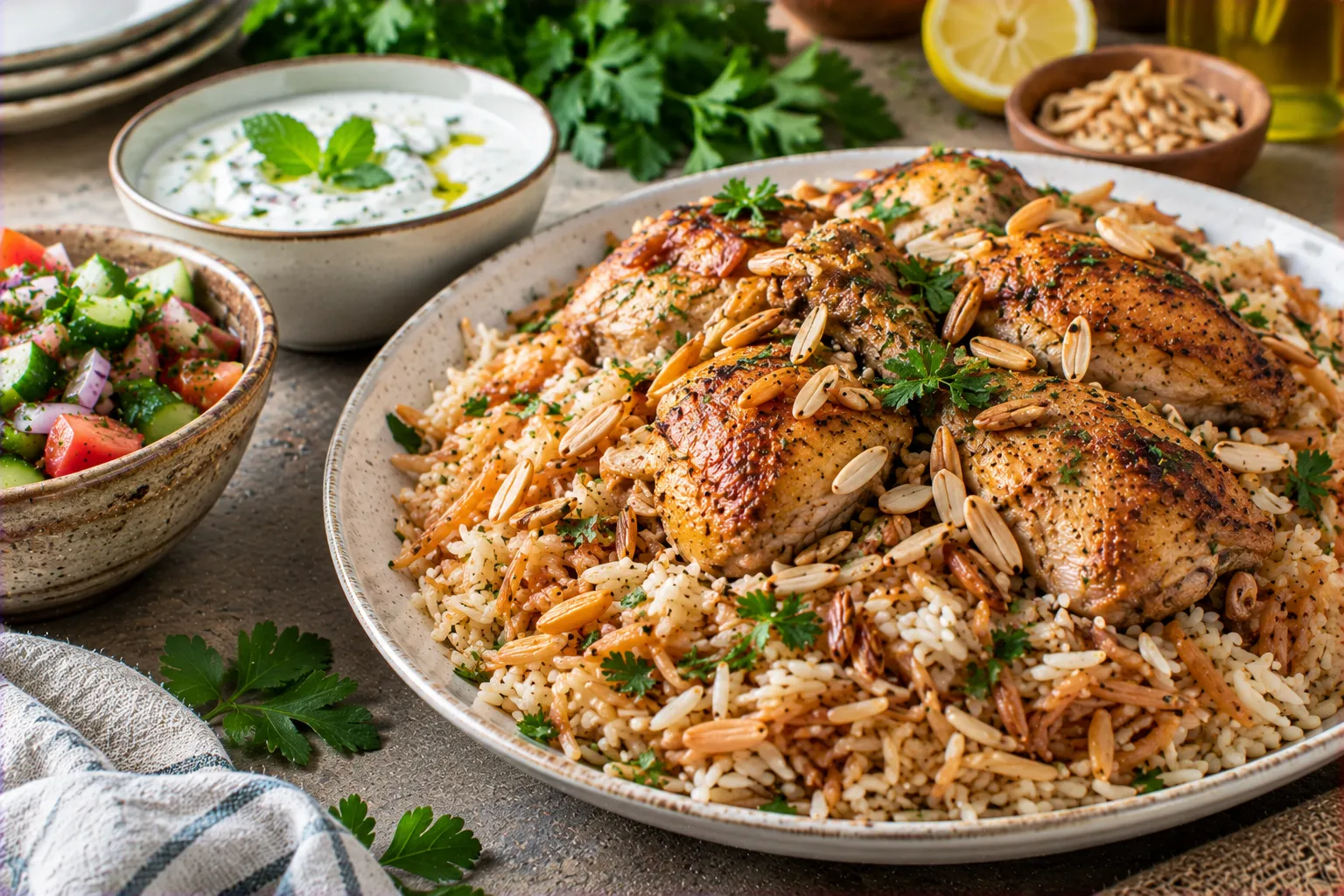Lebanese Chicken Riz Bi Sharieh