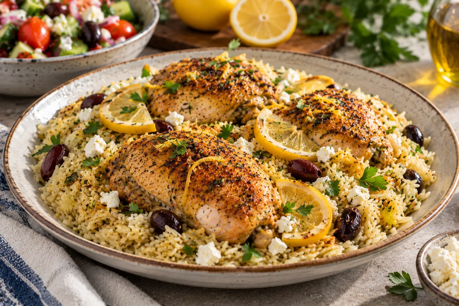 Greek Lemon Chicken Pilaf