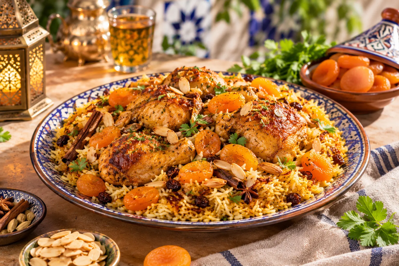 Moroccan Chicken & Apricot Pilaf