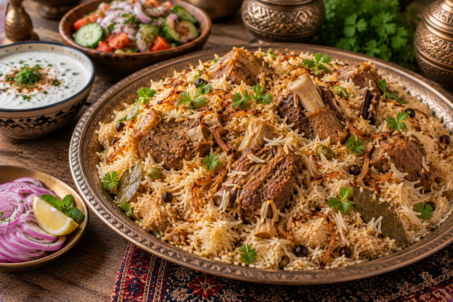 Lucknowi Mutton Pulao (Awadhi Pulao)