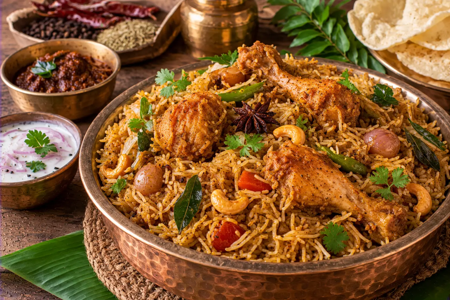 Tamil Nadu Chettinad Chicken Pulao
