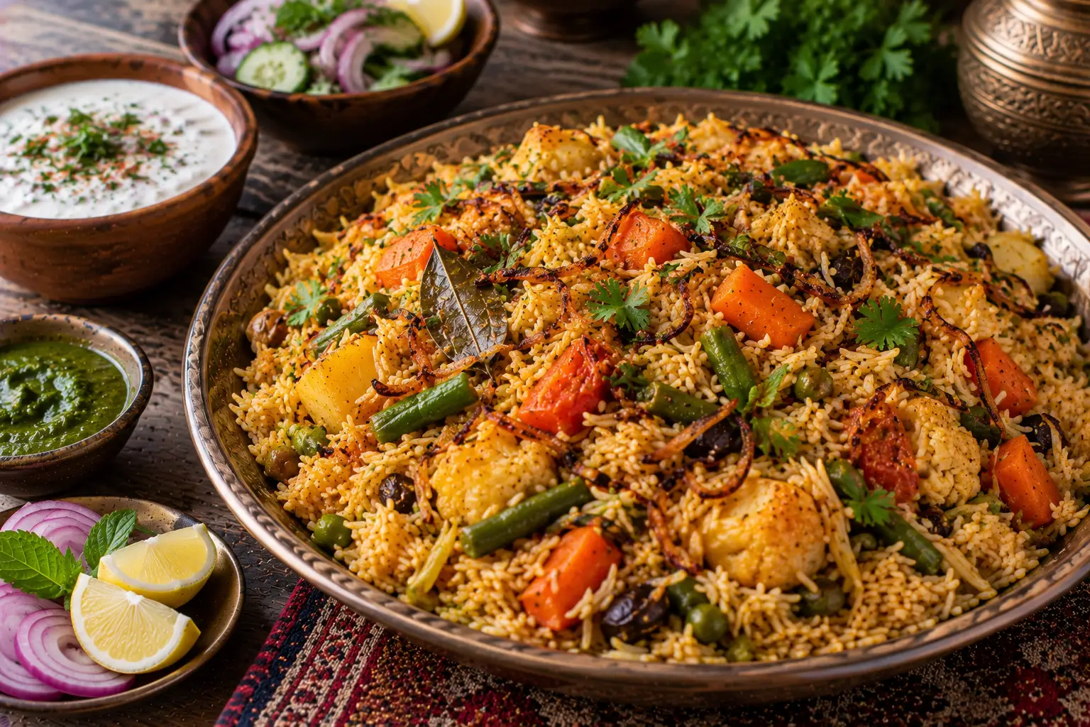 Hyderabadi Vegetable Tahari
