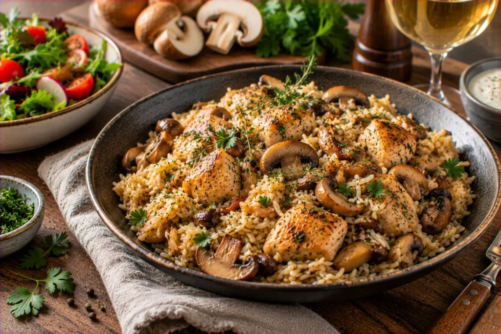 German Mushroom Pilaf