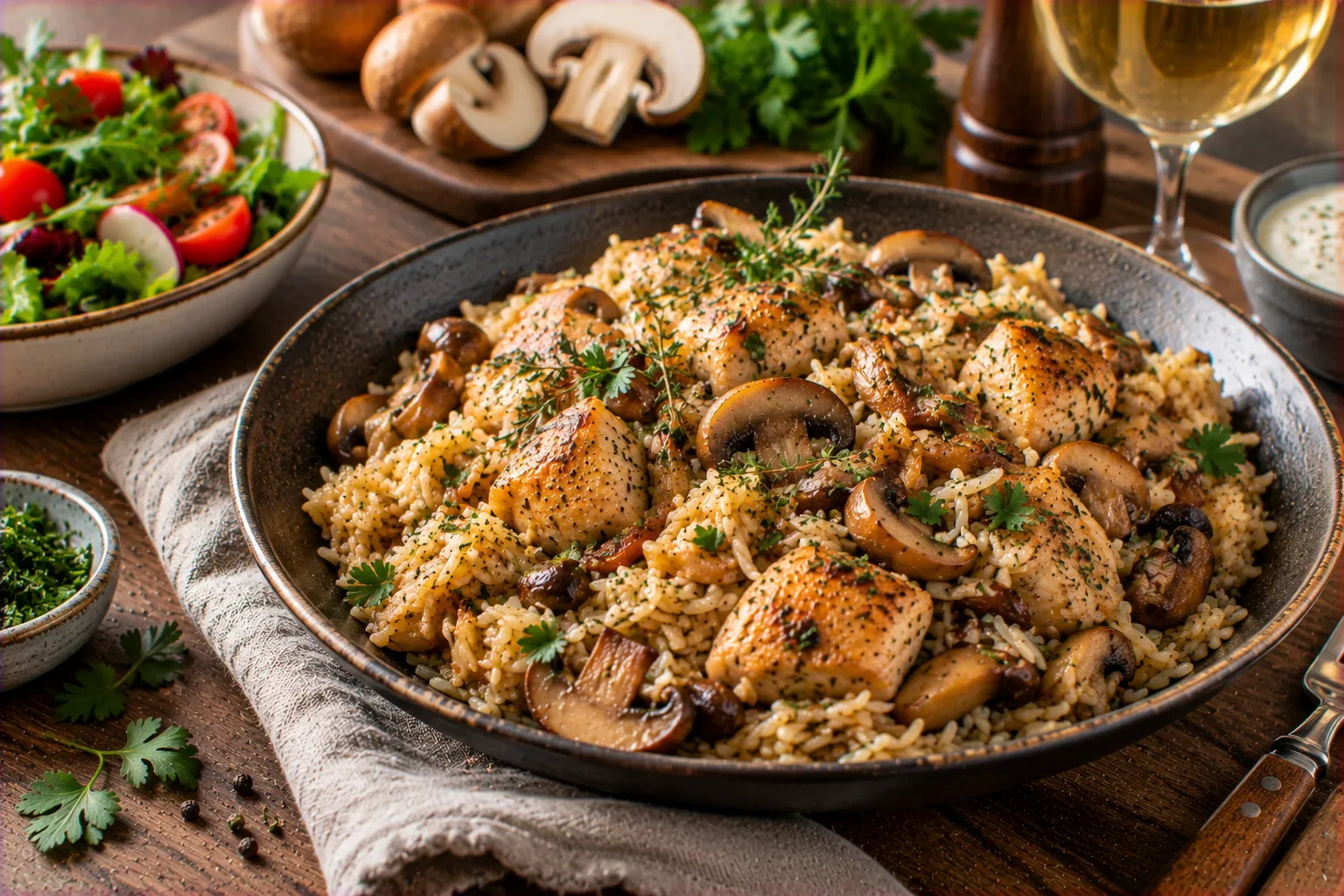 German Mushroom Pilaf