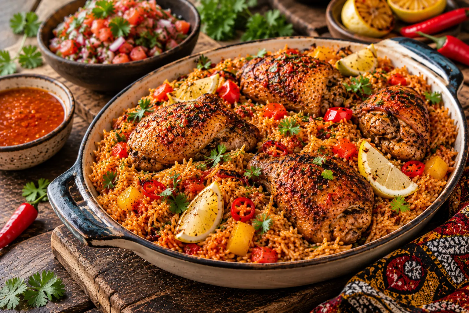 Mozambican Peri-Peri Chicken Rice