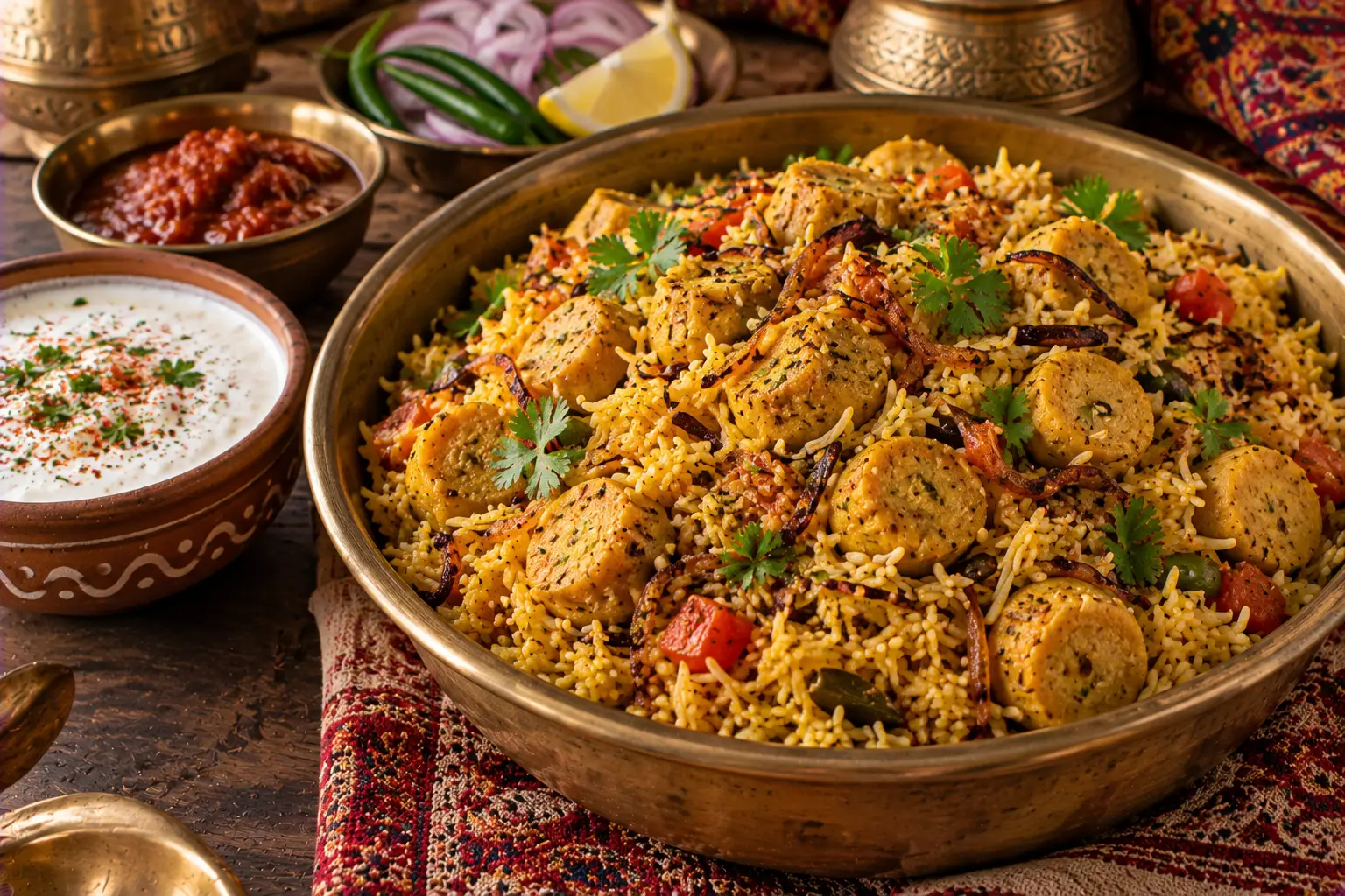 Rajasthani Gatte Pulao