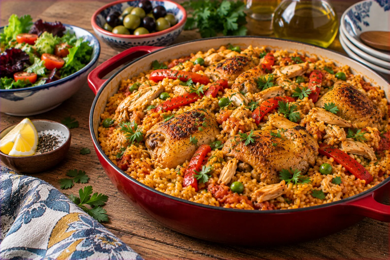 Portuguese Chicken Rice (Arroz de Frango)