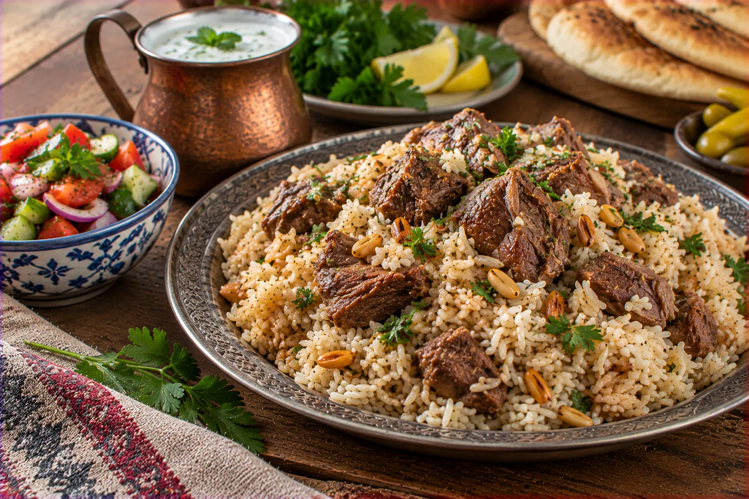 Turkish Lamb Pilaf (Etli Pilav)